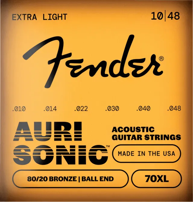 Fender AuriSonic 70 corde chitarra acustica 010-048 bronzo