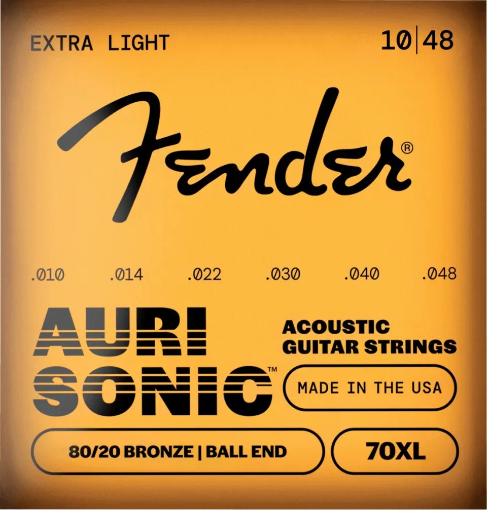 Fender AuriSonic 70 corde chitarra acustica 010-048 bronzo