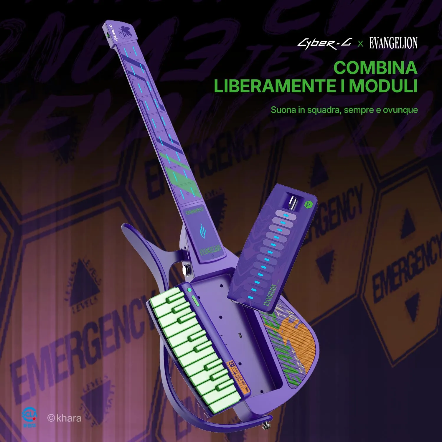 Enya Cyber-G Evangelion smart guitar viaggio senza corde