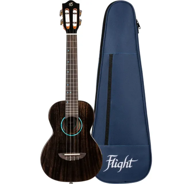 Flight Iris Tinta TBK ukulele tenore nero trasparente