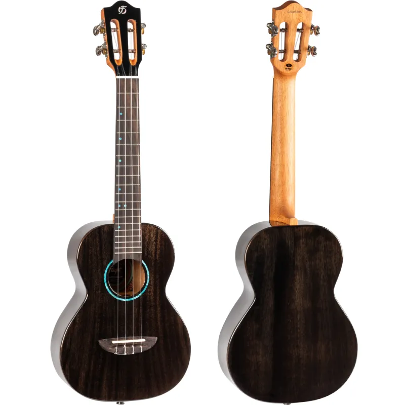 Flight Iris Tinta TBK ukulele tenore nero trasparente