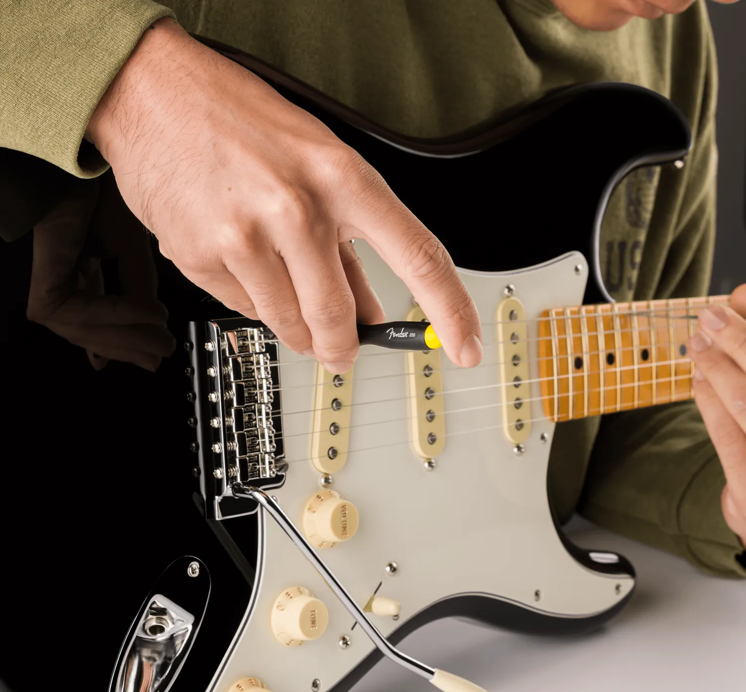 Fender set chiavi righello setup chitarra acciaio 3 pezzi