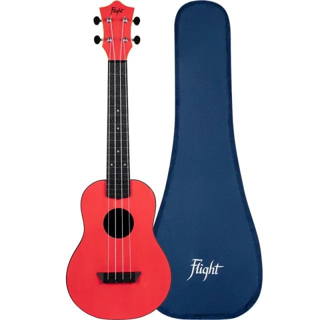 Flight TUC-35 RD ukulele concerto da viaggio rosso