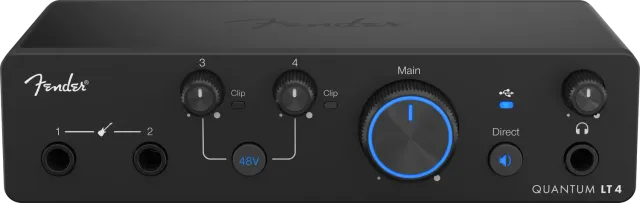 Fender Quantum LT 4 interfaccia audio USB-C 2 preamp
