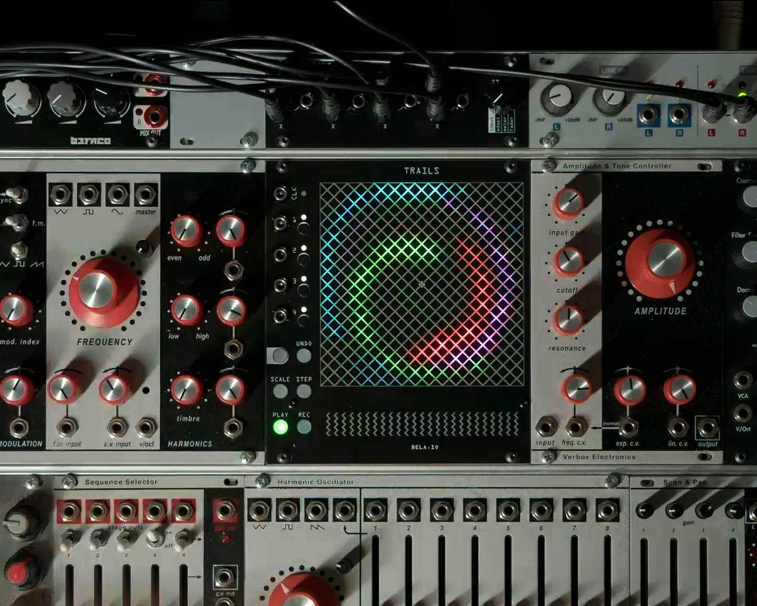 Bela Trails modulo eurorack touch recorder 4 canali