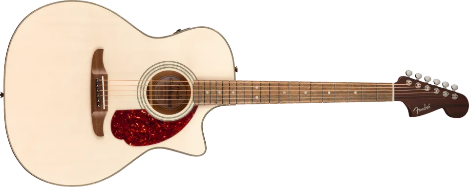 Fender California Deluxe Newporter CE acustica white blonde