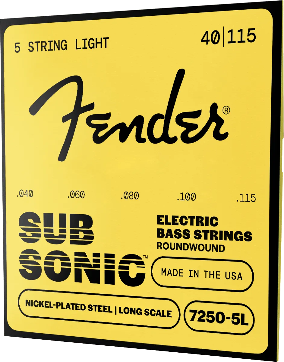 Squier SubSonic 7250 corde basso 5 corde 040-115 acciaio