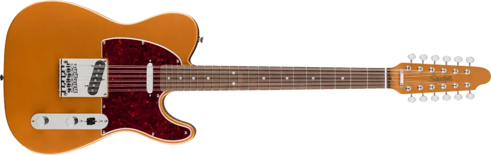 Squier Paranormal Troy Van Leeuwen Telecaster XII chitarra elettrica Copper