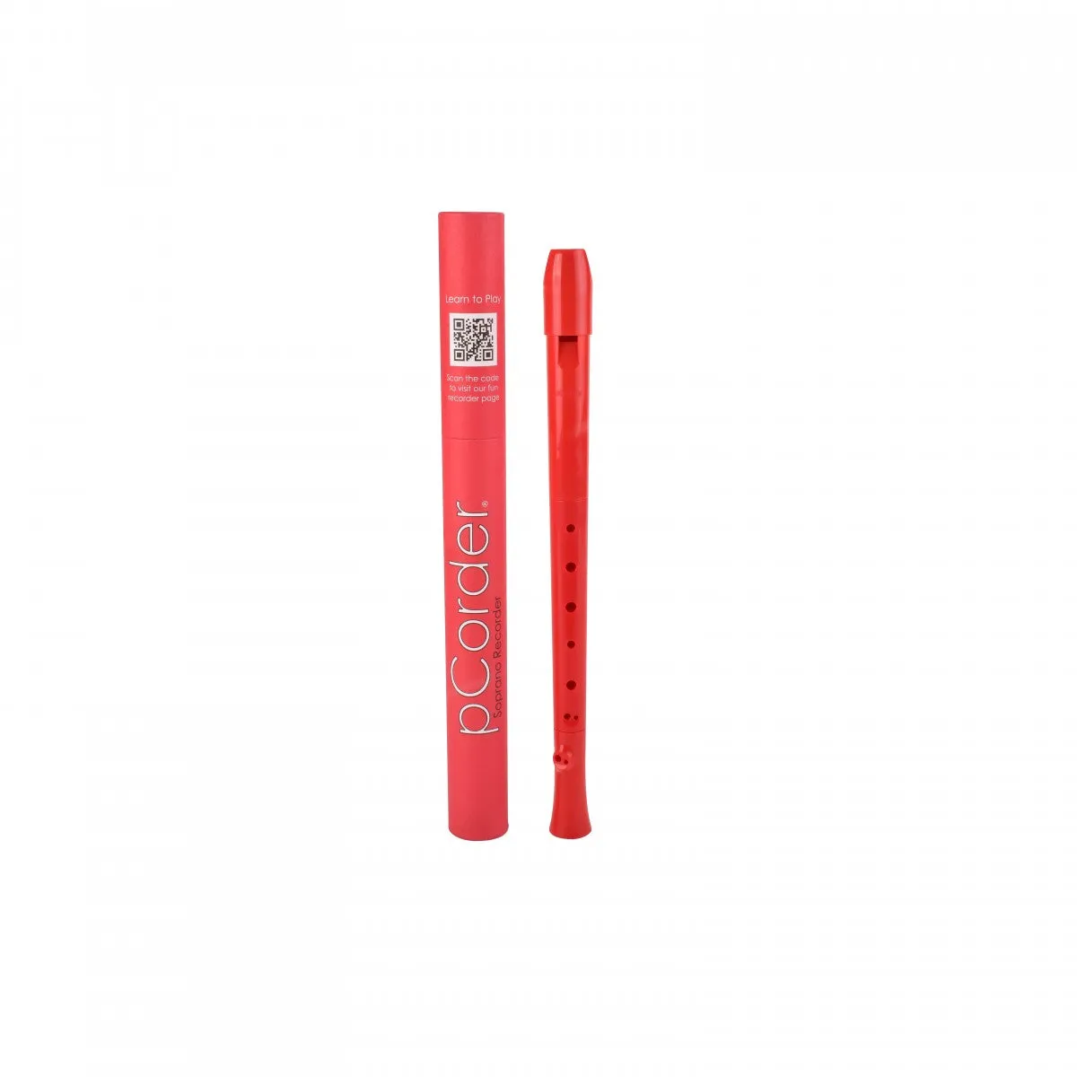 pBone pCorder Flauto Dolce Soprano Rosso Plastica