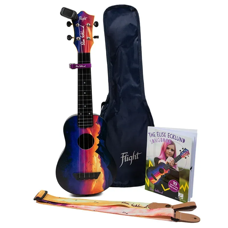Flight TUS-EE Sunset Pack ukulele soprano kit completo