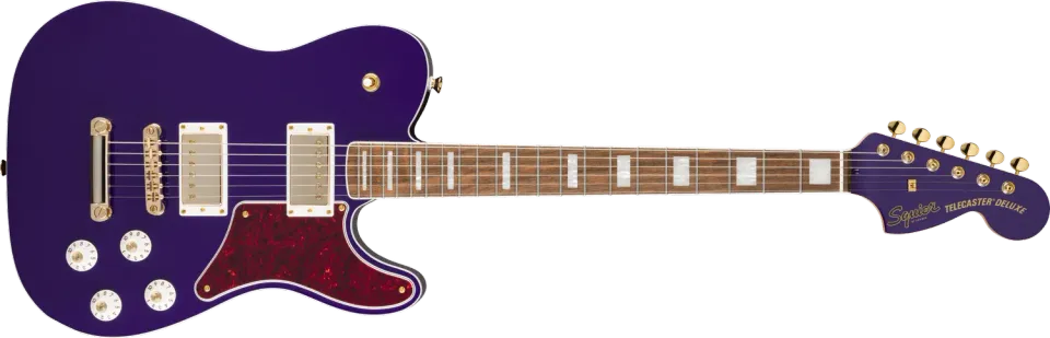 Squier Troublemaker Tele Deluxe elettrica viola humbucker