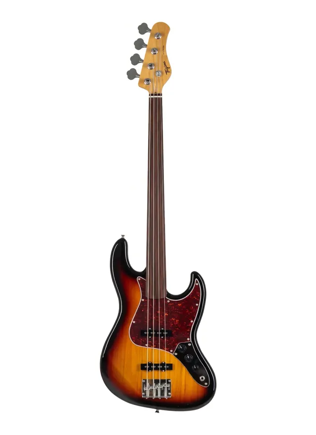 Tagima TW-73 basso fretless 4 corde sunburst JJ