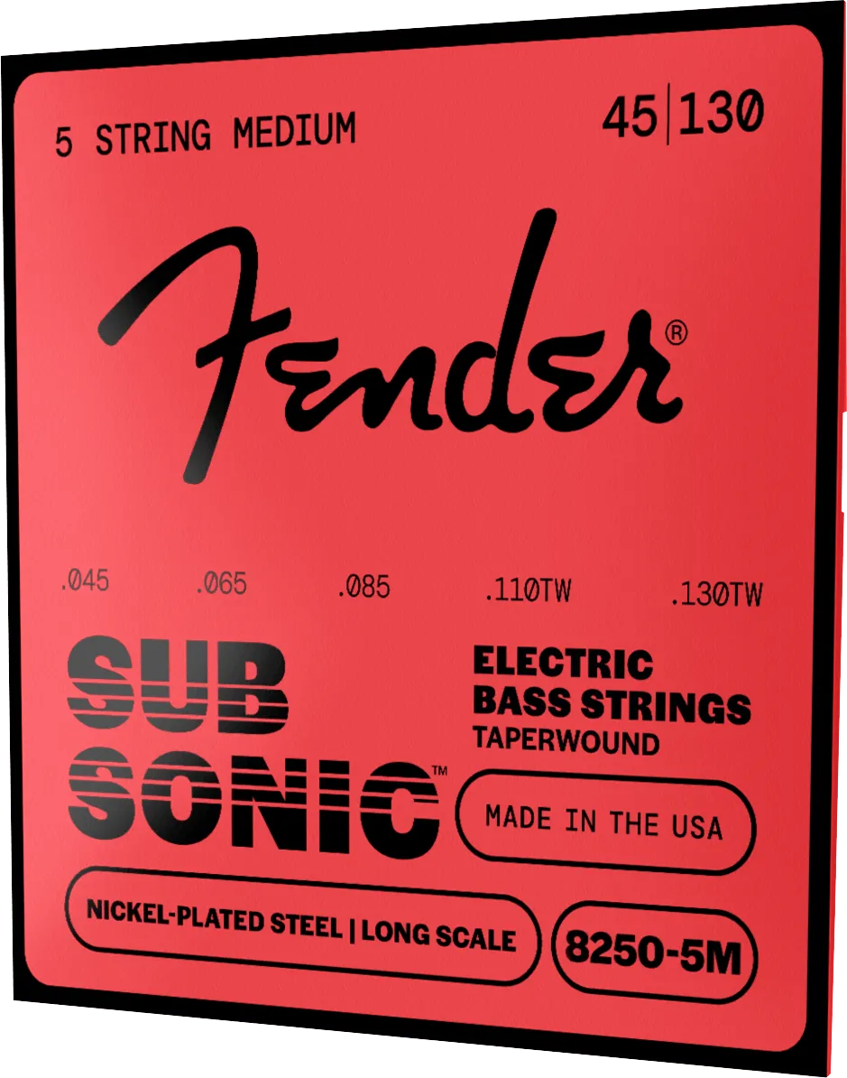 Fender SubSonic 8250 corde basso 5 corde 045-130 taper