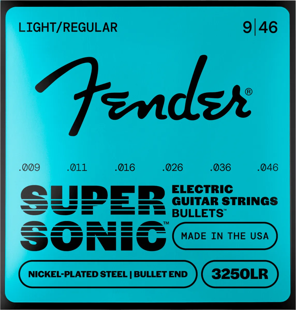 Fender SuperSonic Bullets 3250 corde chitarra 009-042 acciaio
