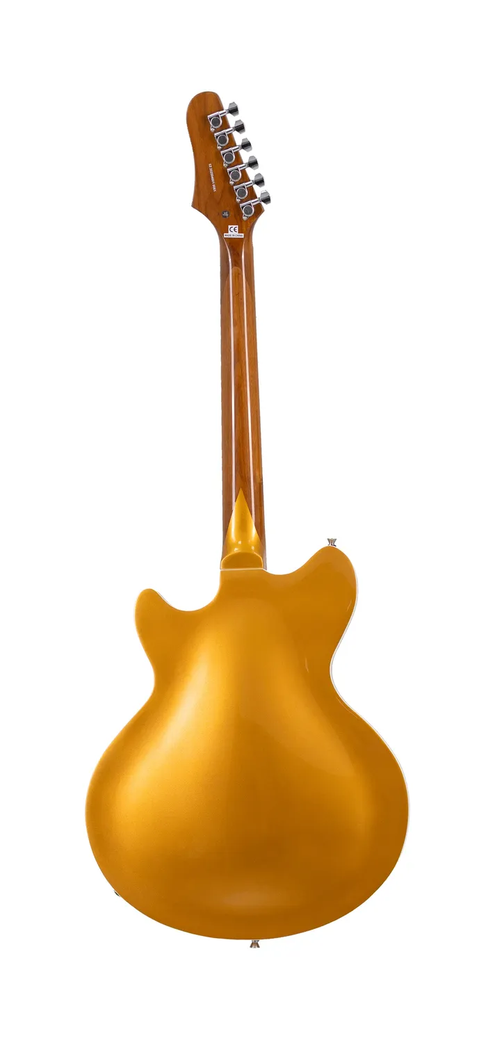 Tagima Classic Ekosonic hollow body Oro humbucker con custodia
