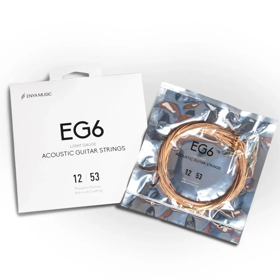 Enya EG6 corde chitarra acustica 12-53 bronzo fosforoso