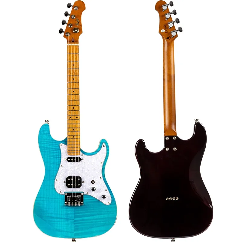Flight Pathfinder Ocean Blue ukulele elettrico baritono solid body