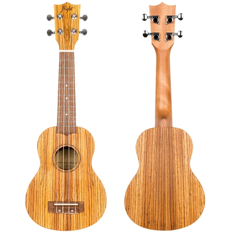 Flight Designer DUS322 Zebrawood ukulele soprano