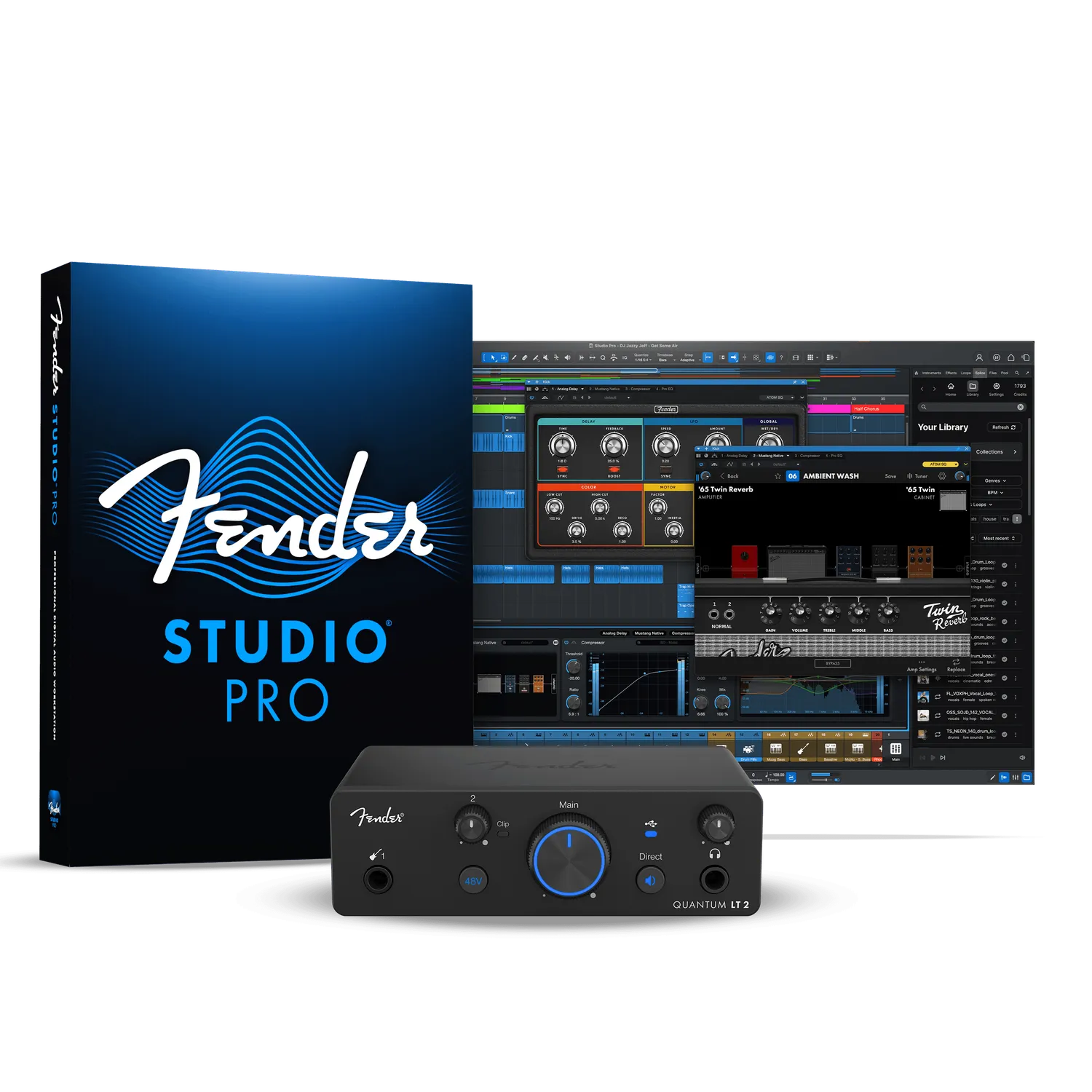 Fender Quantum LT2 interfaccia audio USB-C per chitarra