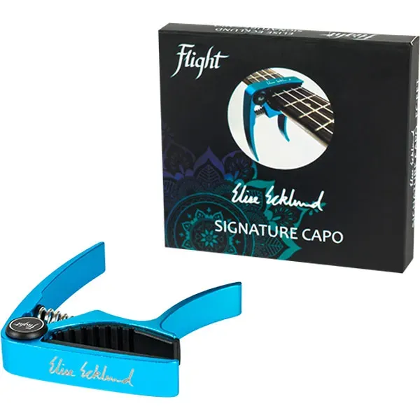 Flight FC-EET capotasto ukulele turchese Elise Ecklund
