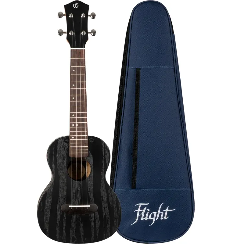 Flight DUC 400 Ash Black ukulele concerto frassino