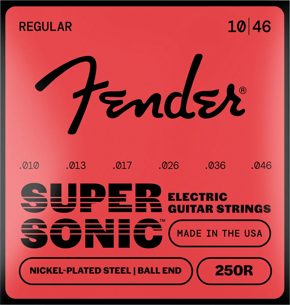 Fender SuperSonic 250 corde chitarra elettrica 010-046 nichelate