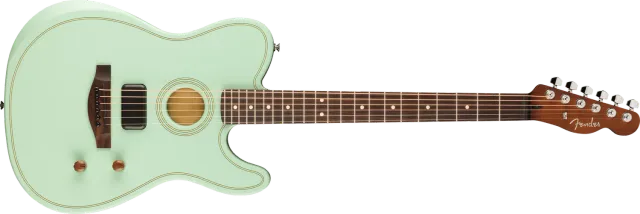 Squier Acoustasonic Standard Telecaster ibrida surf green rosewood