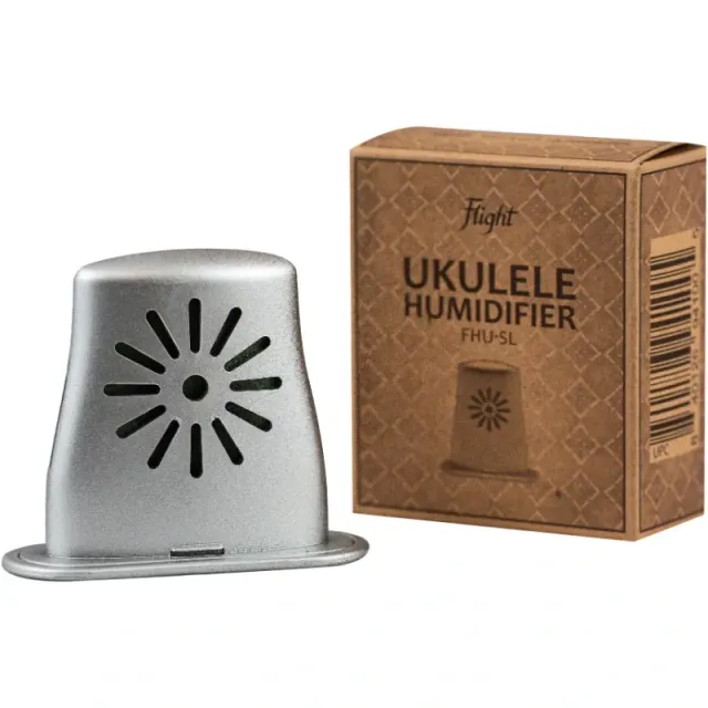 Flight FHU-SL umidificatore ukulele argento per custodia