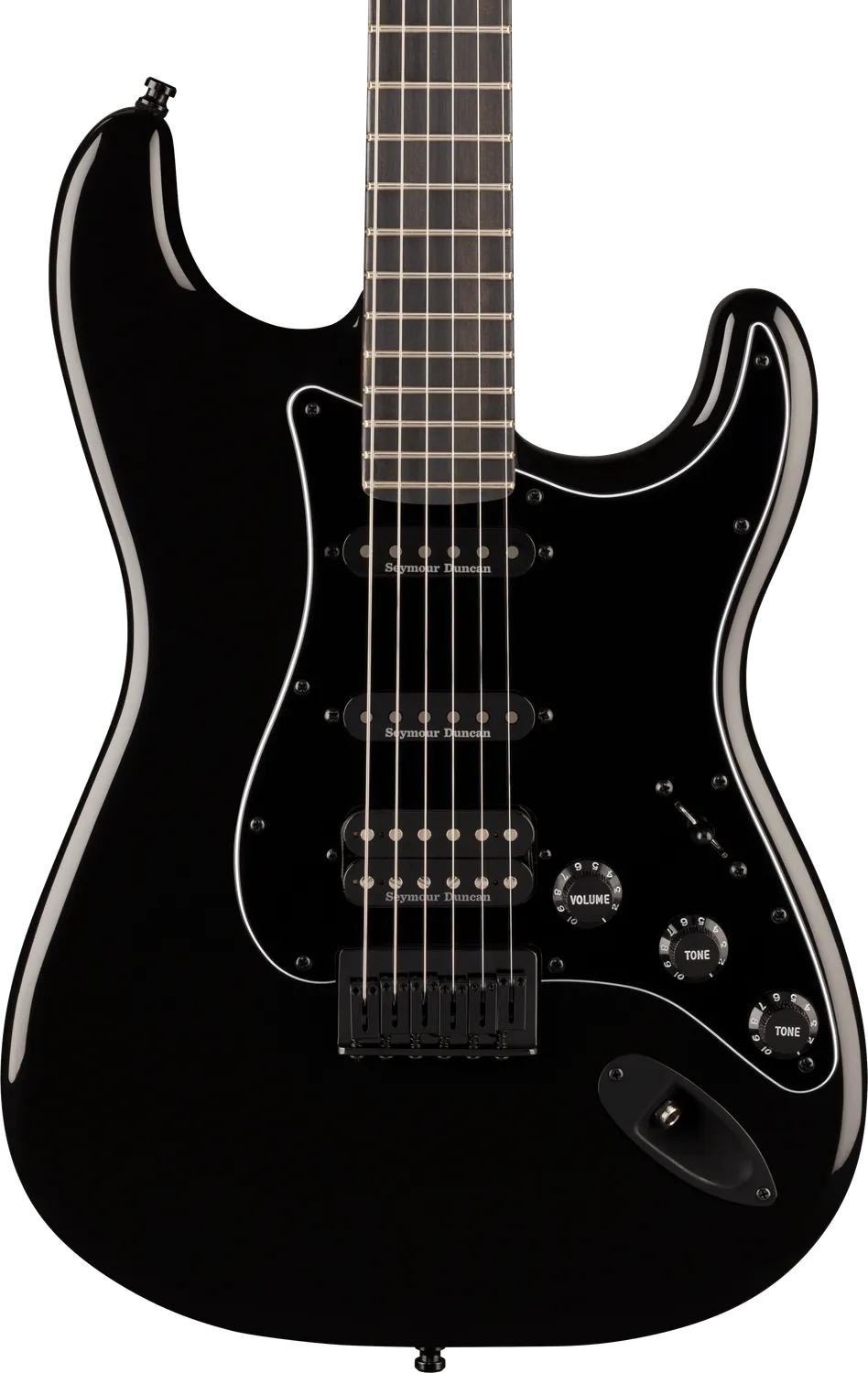 Fender Player II Advanced Strat HSS chitarra ebano hardtail