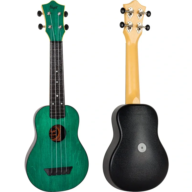 Flight Travel TUS35 Ukulele Soprano Verde in plastica