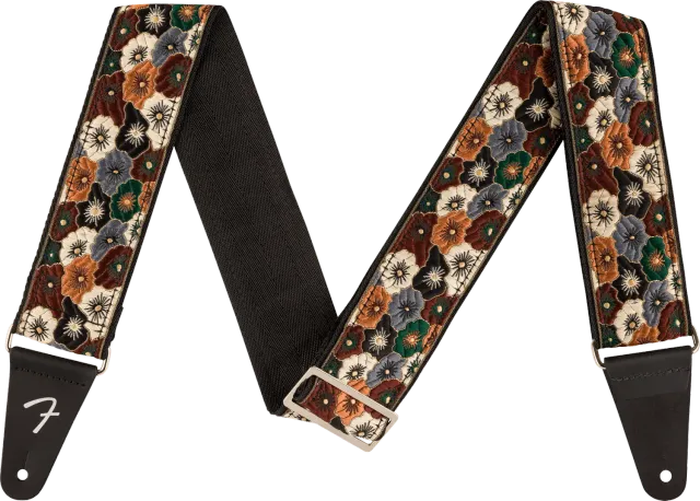 Squier Wild Bloom tracolla chitarra Brown jacquard 50,8 mm