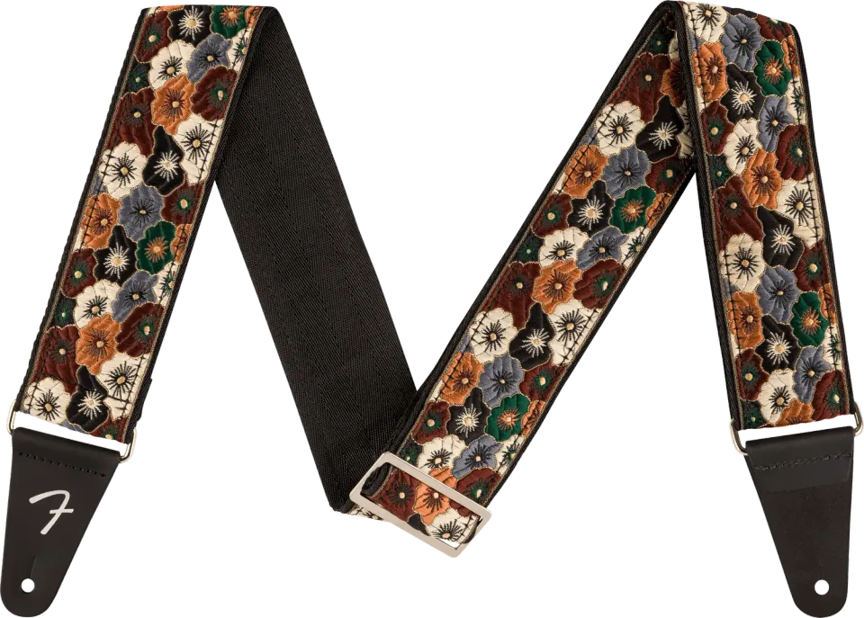 Squier Wild Bloom tracolla chitarra Brown jacquard 50,8 mm