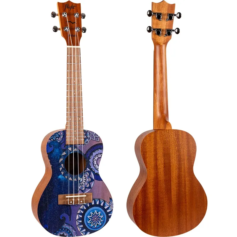 Flight AUC-33 Stardust ukulele concert mogano decorato