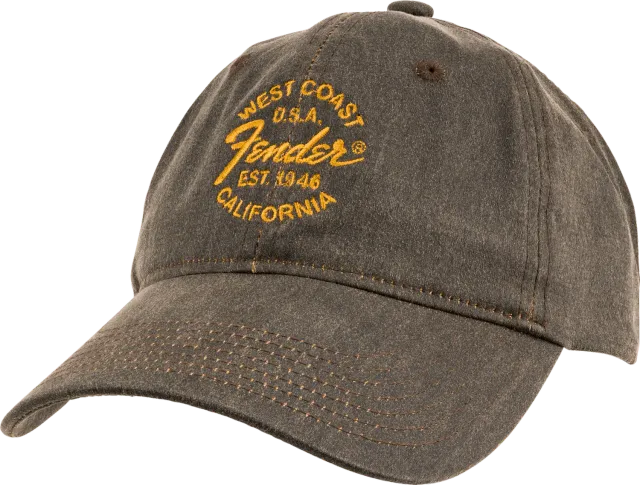 Fender West Coast Dad Hat cappellino oil regolabile