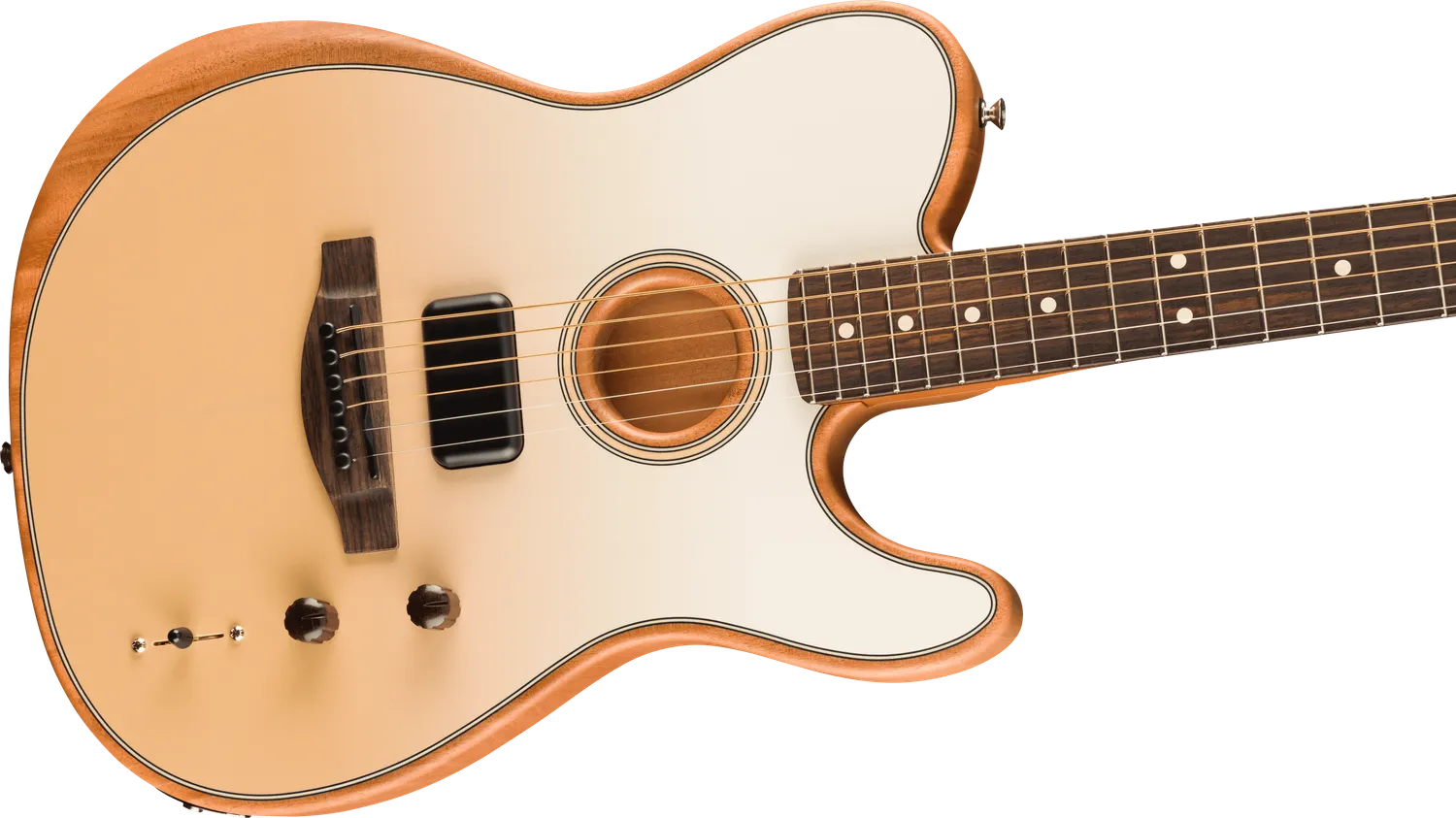 Fender Finneas Acoustasonic Player Telecaster chitarra Cappuccino Fade