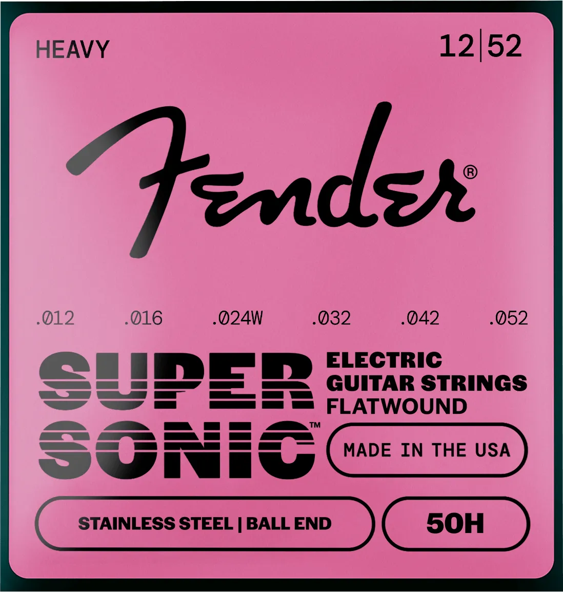 Fender SuperSonic 50 corde chitarra flatwound 011-050