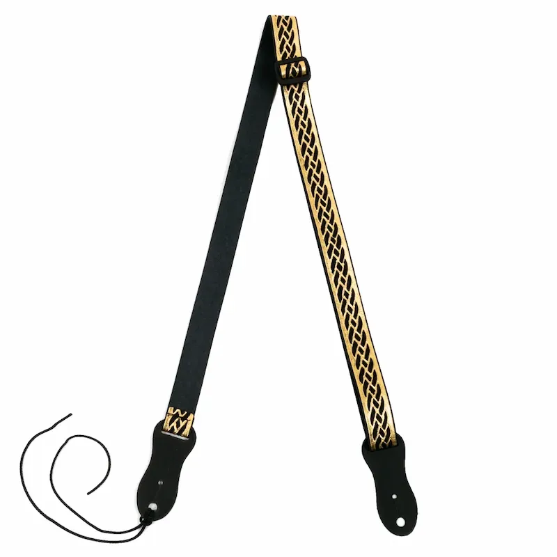 Flight S47 tracolla ukulele nabuk nero oro elegante