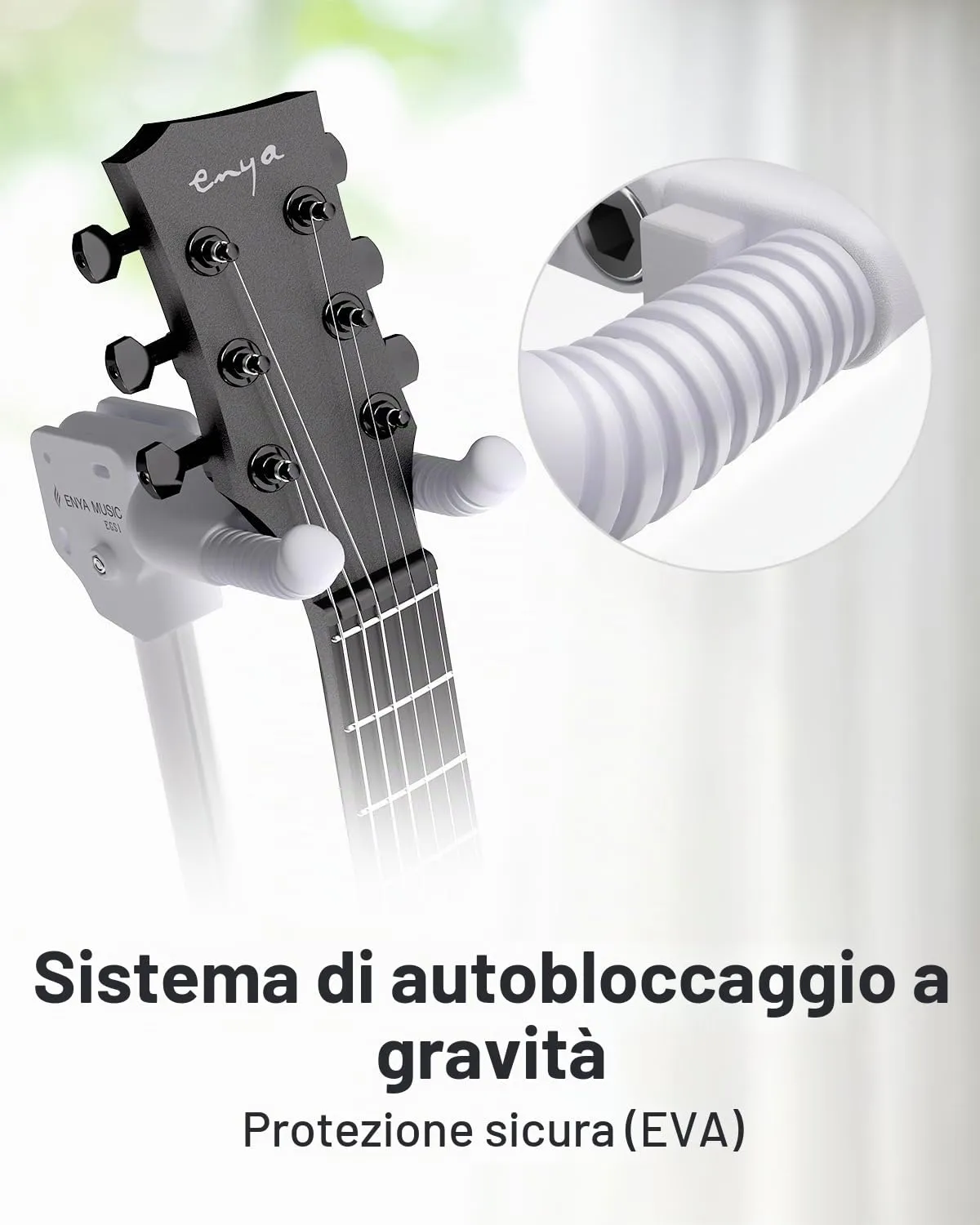 Enya EGS1 supporto chitarra acciaio auto-lock