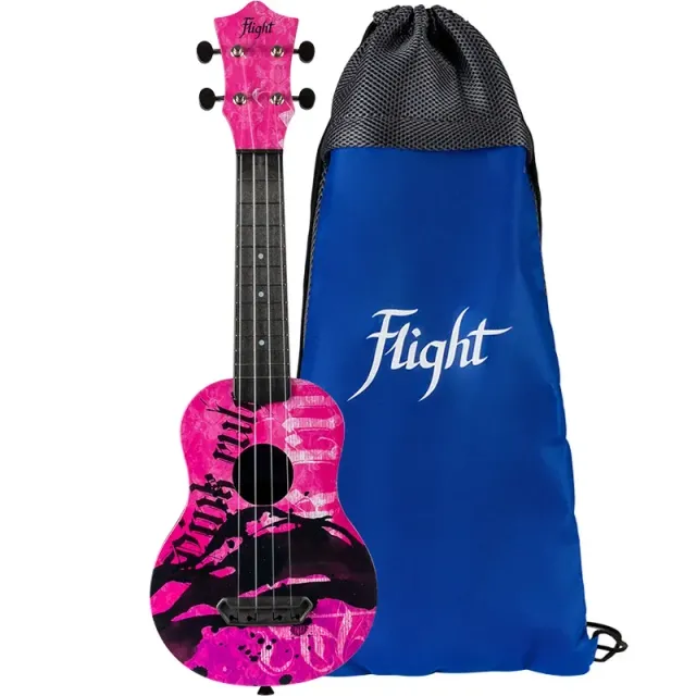 Flight UTS-40 Pink Rules ukulele soprano da viaggio rosa