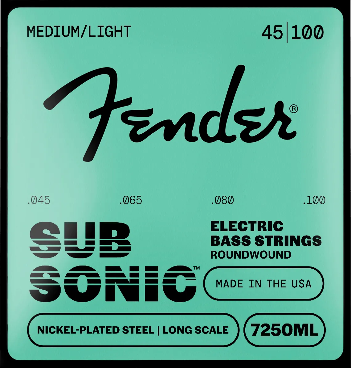 Fender SubSonic 7250 corde basso 45-105 nichelate