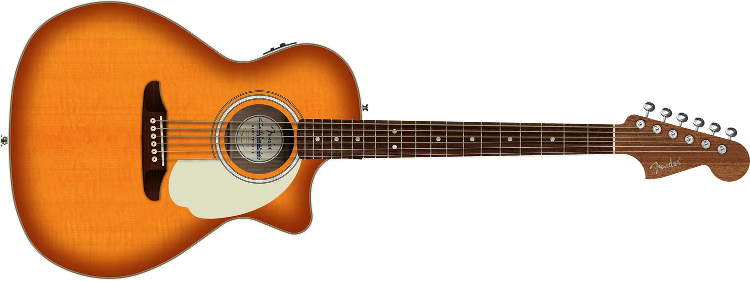 Fender California Deluxe Newporter CE acustica white blonde