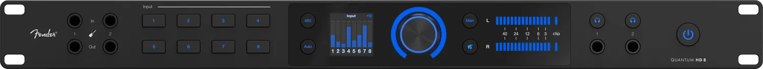 Fender Quantum HD 8 scheda audio USB-C nera 26x30
