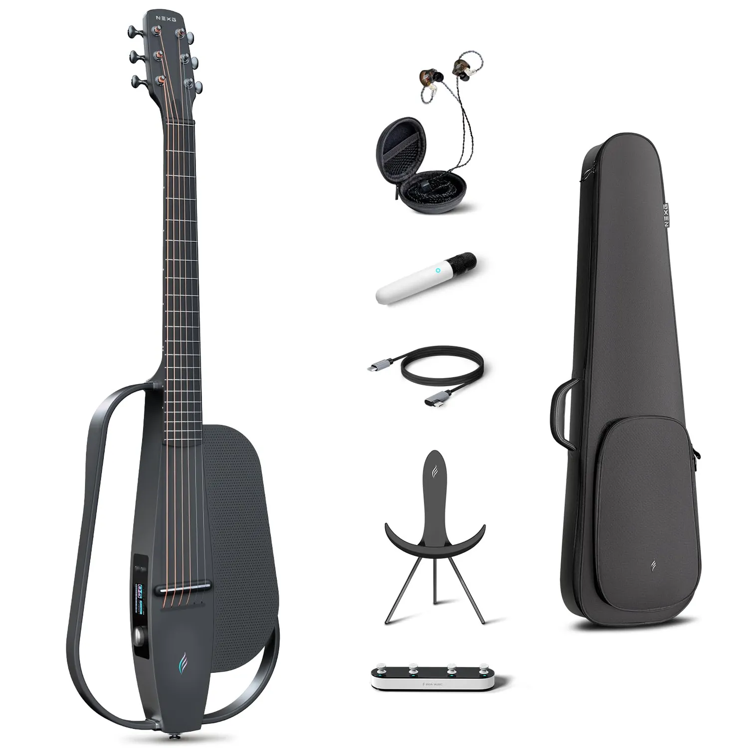 Enya NEXG SE chitarra elettroacustica 3/4 viola carbonio