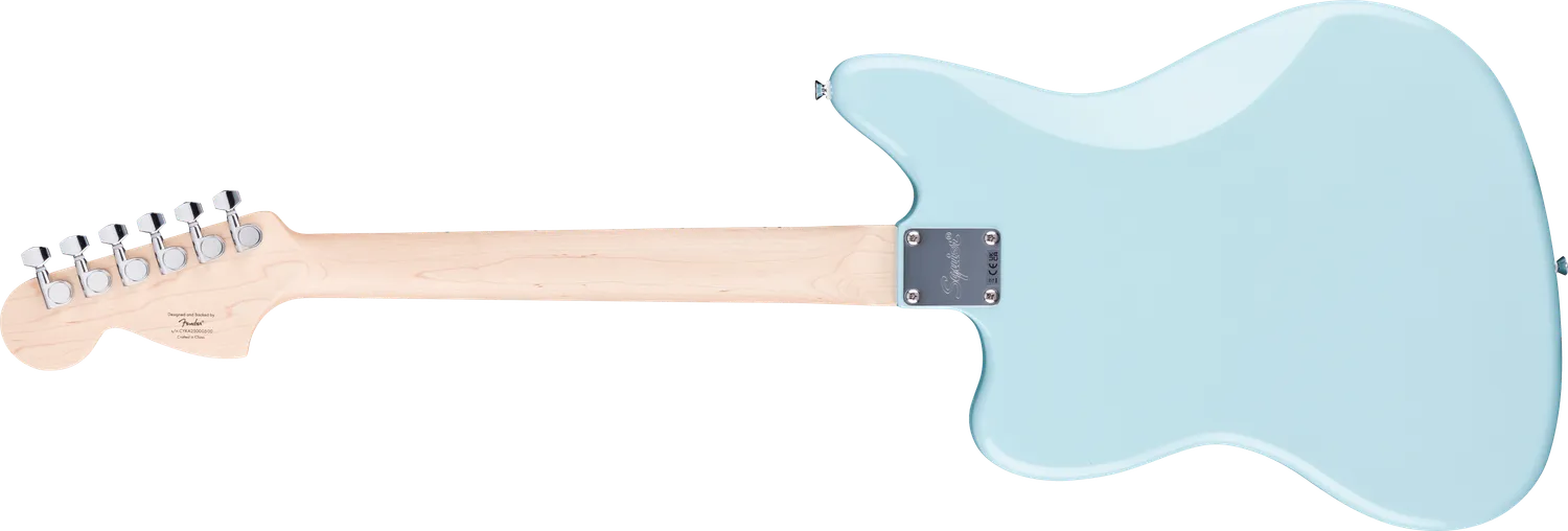 Squier Affinity Jaguar chitarra elettrica Daphne Blue scala corta