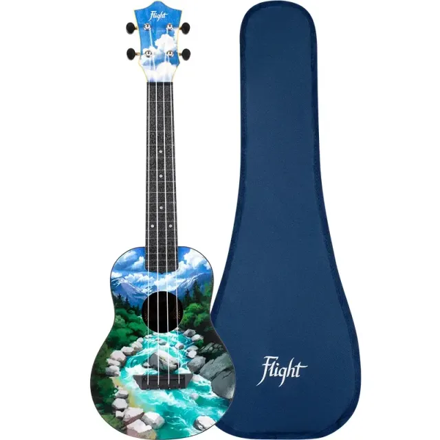 Flight TUC-30 SLO ukulele concerto da viaggio grafica Slovenia