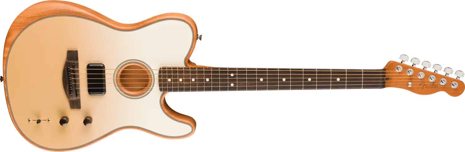 Fender Finneas Acoustasonic Player Telecaster chitarra Cappuccino Fade