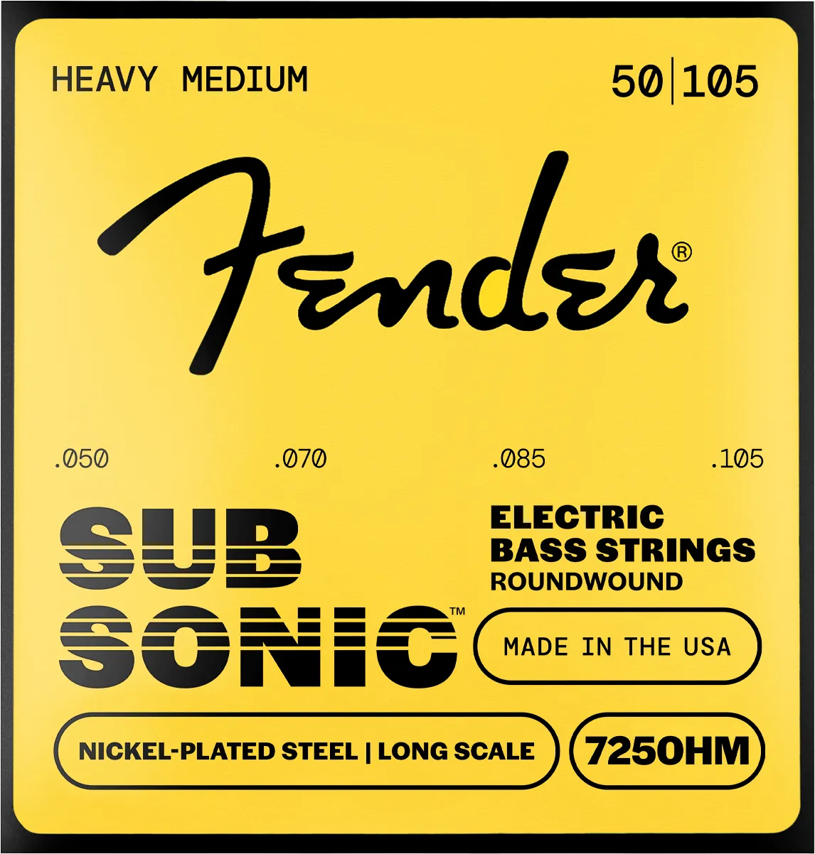 Fender SubSonic 7250 corde basso 45-105 nichelate