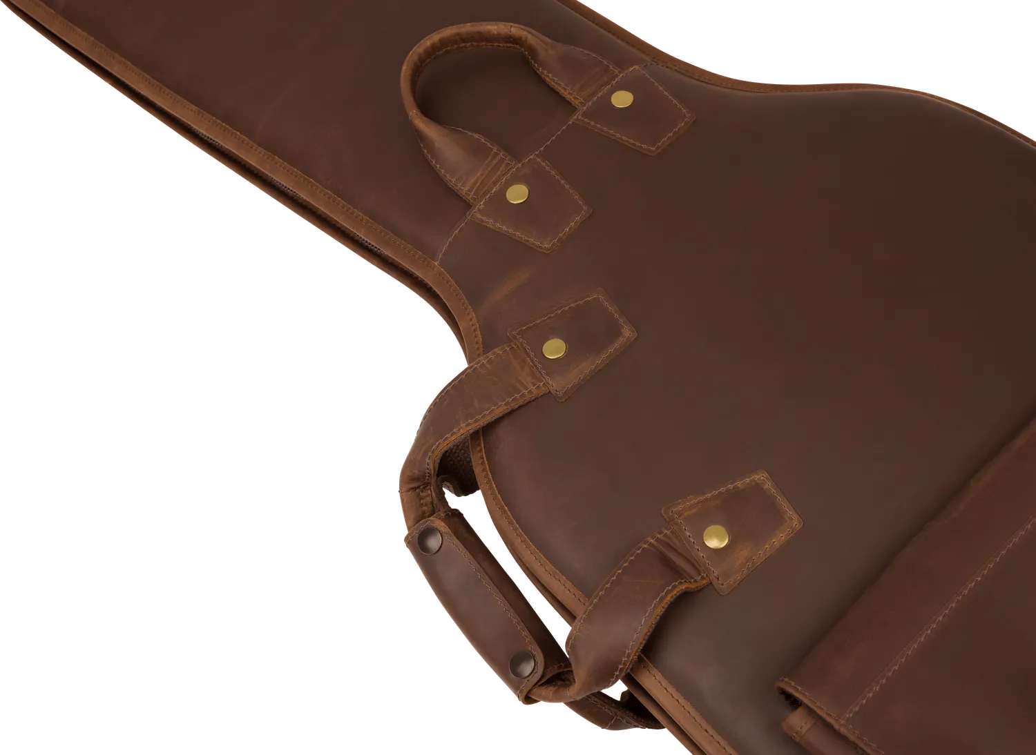 Fender Custom Shop Leather Gig Bag Marrone