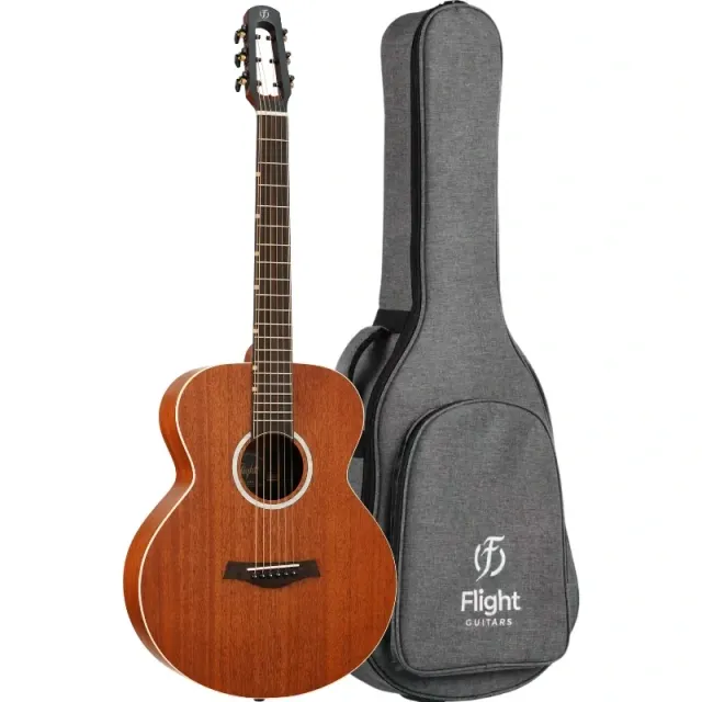 Flight Pixi MAH chitarra da viaggio mogano
