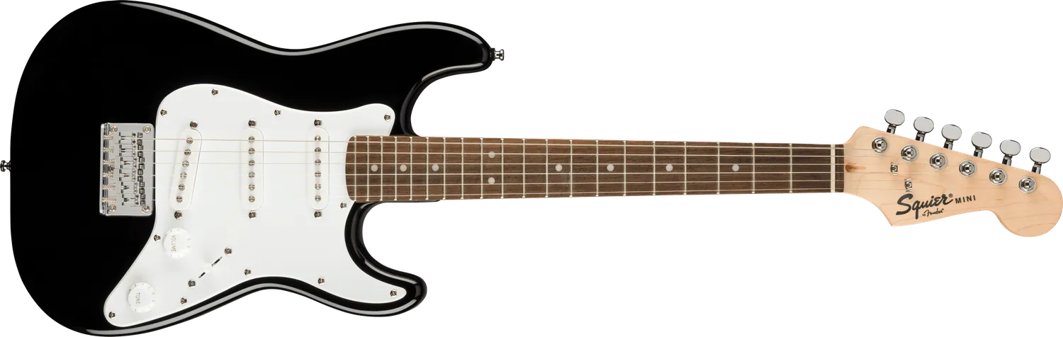 Squier Mini Stratocaster chitarra elettrica nera 3/4 bundle ampli